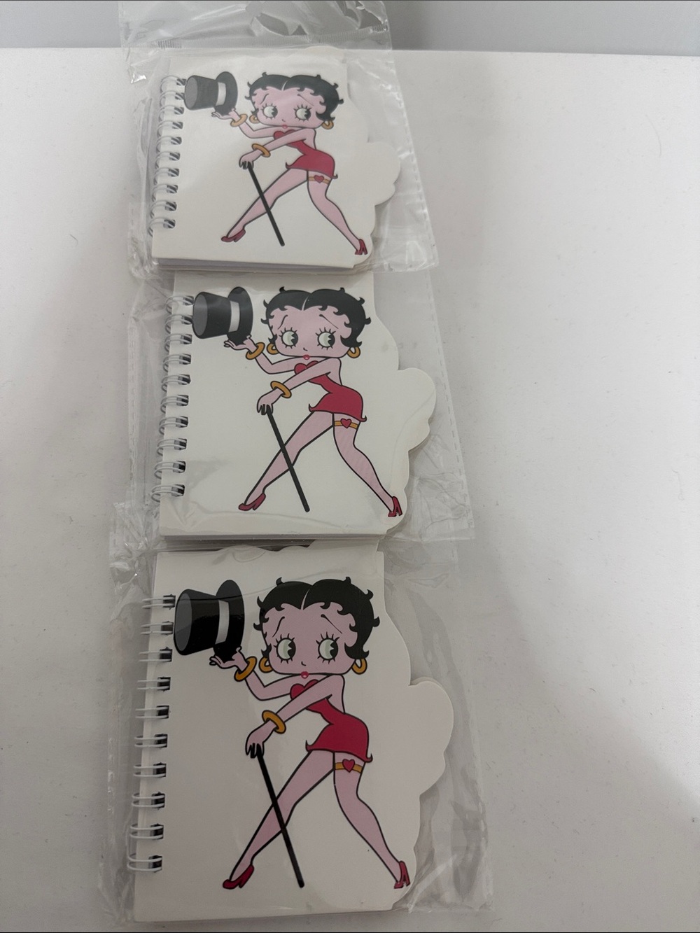 Betty Boop Pink Character Spiral Notebook - Pack of 3
